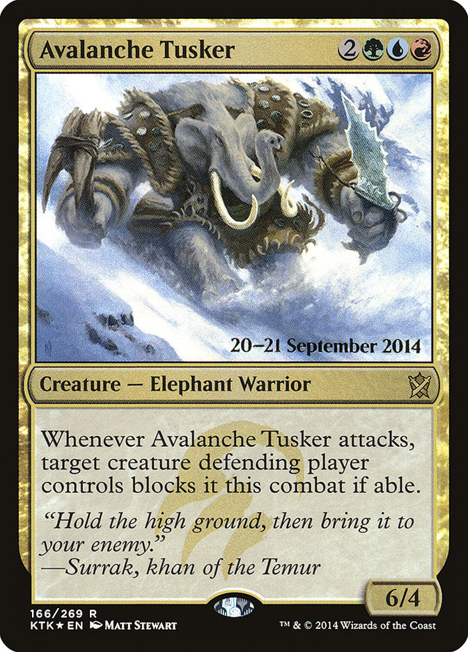 Avalanche Tusker  [Khans of Tarkir Prerelease Promos] - Devastation Store | Devastation Store