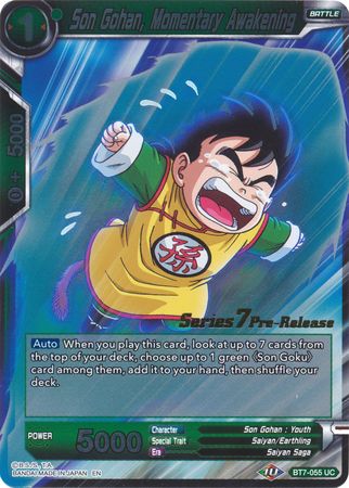 Son Gohan, Momentary Awakening [BT7-055_PR] | Devastation Store