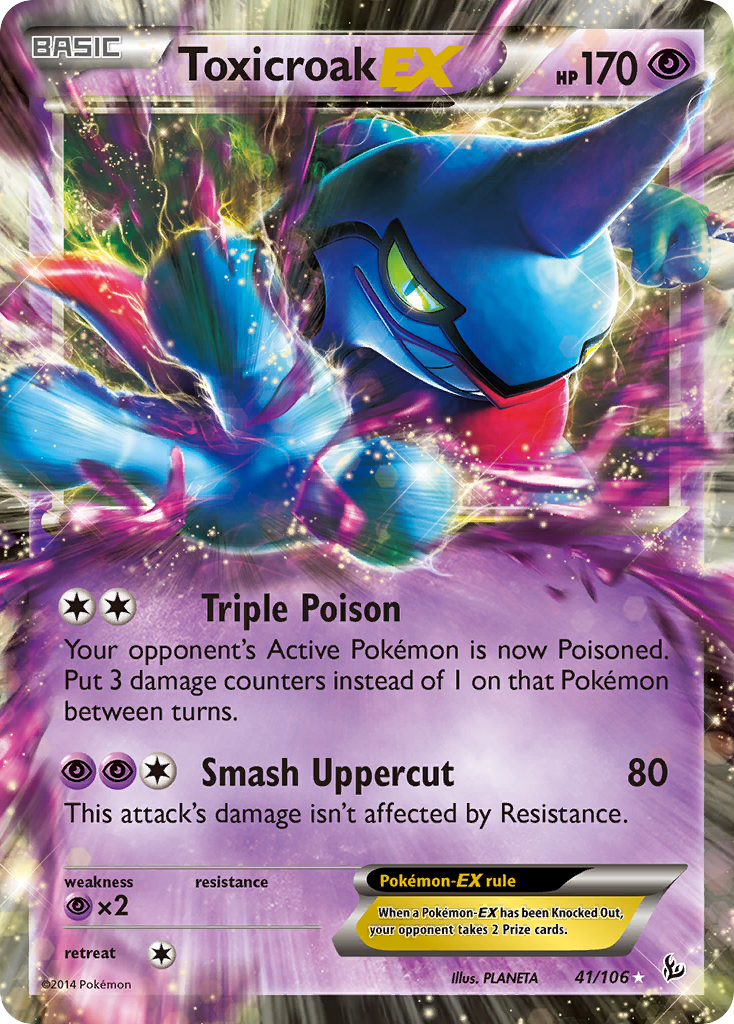 Toxicroak EX (41/106) [XY: Flashfire] | Devastation Store