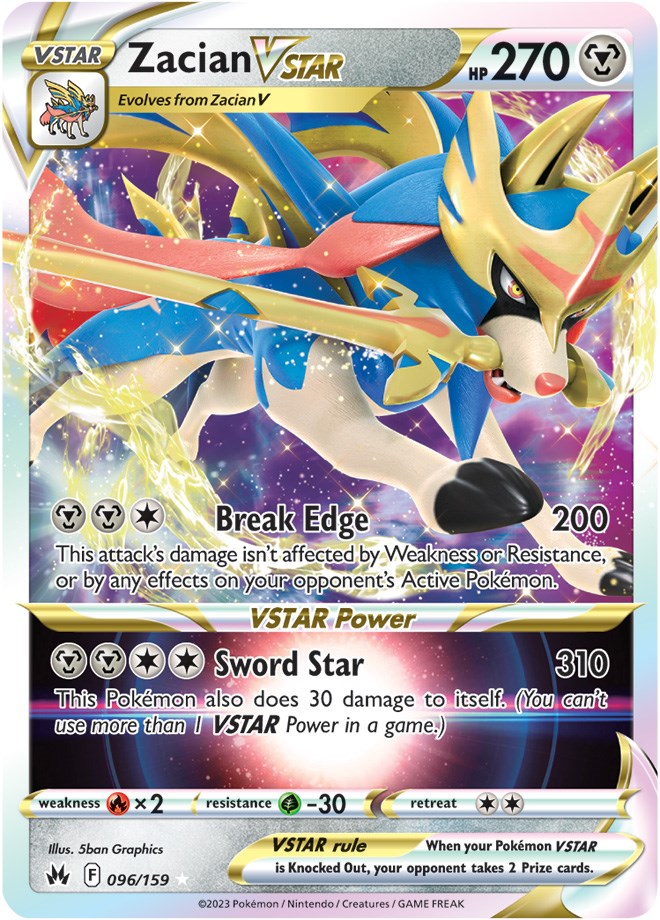 Zacian VSTAR (096/159) [Sword & Shield: Crown Zenith] | Devastation Store