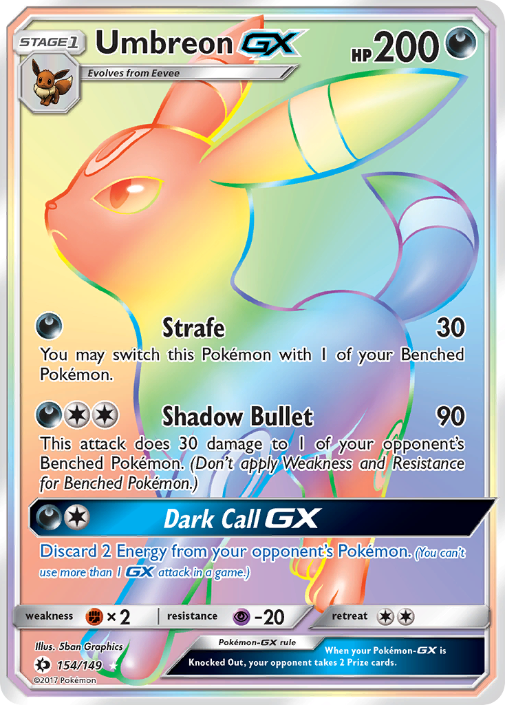 Umbreon GX (154/149) [Sun & Moon: Base Set] | Devastation Store