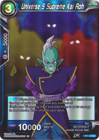 Universe 9 Supreme Kai Roh (Reprint) (TB1-034) [Battle Evolution Booster] | Devastation Store