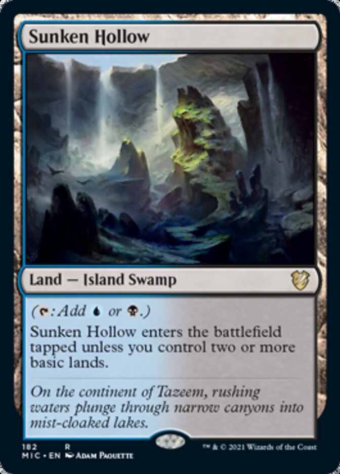 Sunken Hollow [Innistrad: Midnight Hunt Commander] | Devastation Store