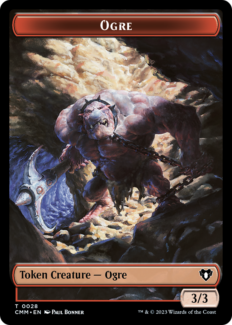 Soldier // Ogre Double-Sided Token [Commander Masters Tokens] | Devastation Store