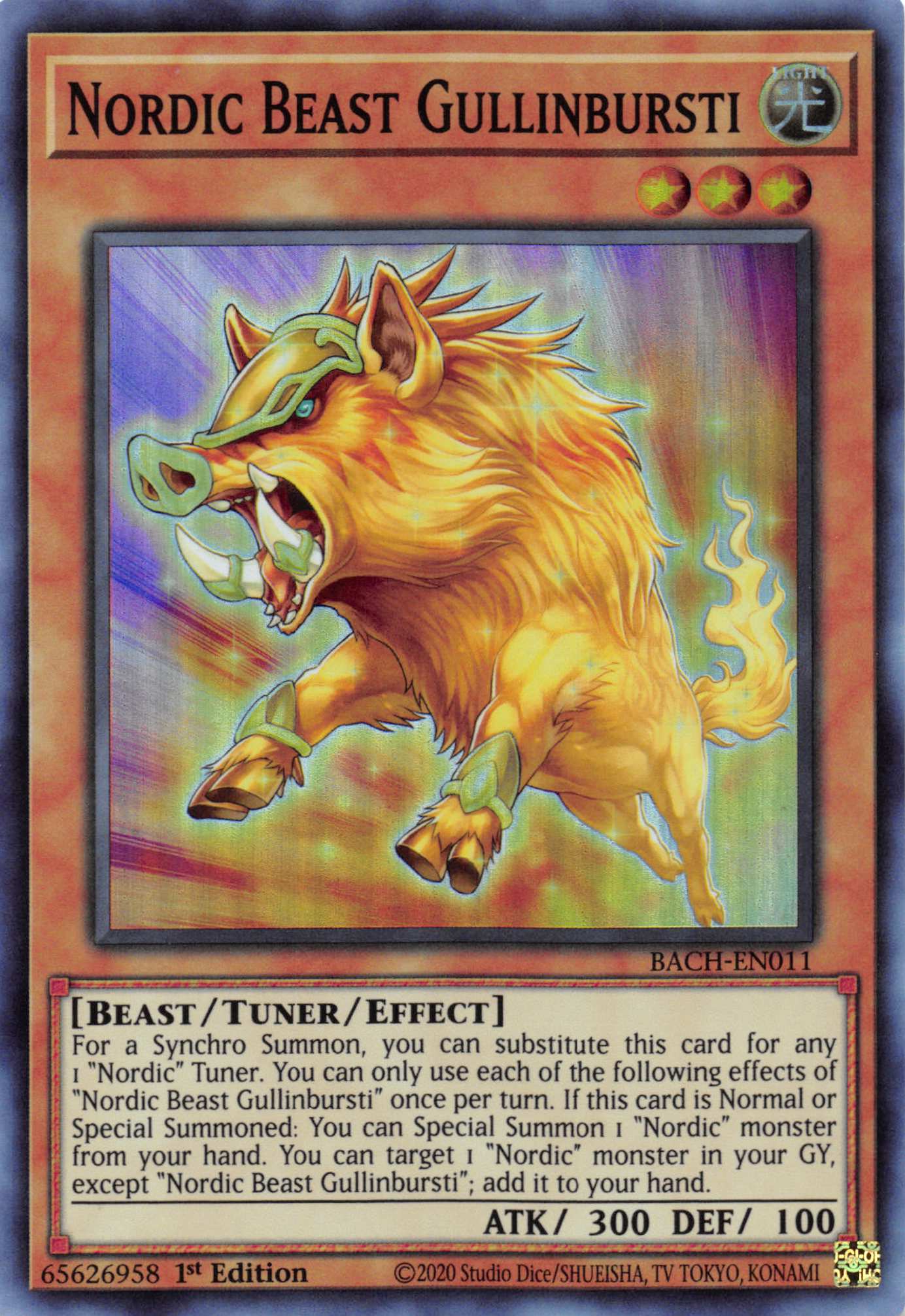 Nordic Beast Gullinbursti [BACH-EN011] Super Rare | Devastation Store