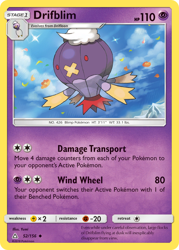 Drifblim (52/156) [Sun & Moon: Ultra Prism] | Devastation Store