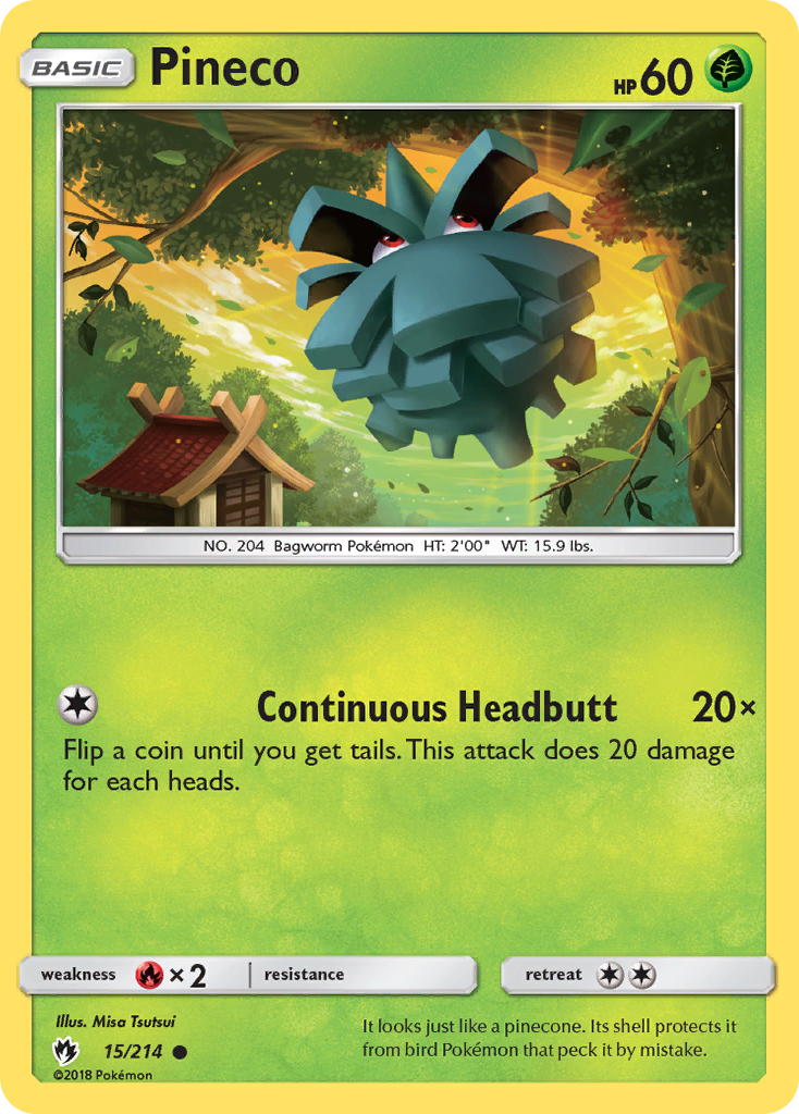 Pineco (15/214) [Sun & Moon: Lost Thunder] | Devastation Store