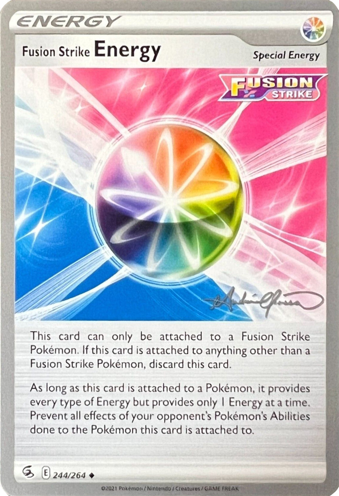 Fusion Strike Energy (244/264) (The Shape of Mew - Andre Chiasson) [World Championships 2022] | Devastation Store