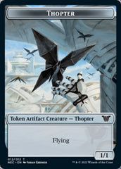 Thopter // Spirit (002) Double-sided Token [Kamigawa: Neon Dynasty Commander Tokens] | Devastation Store
