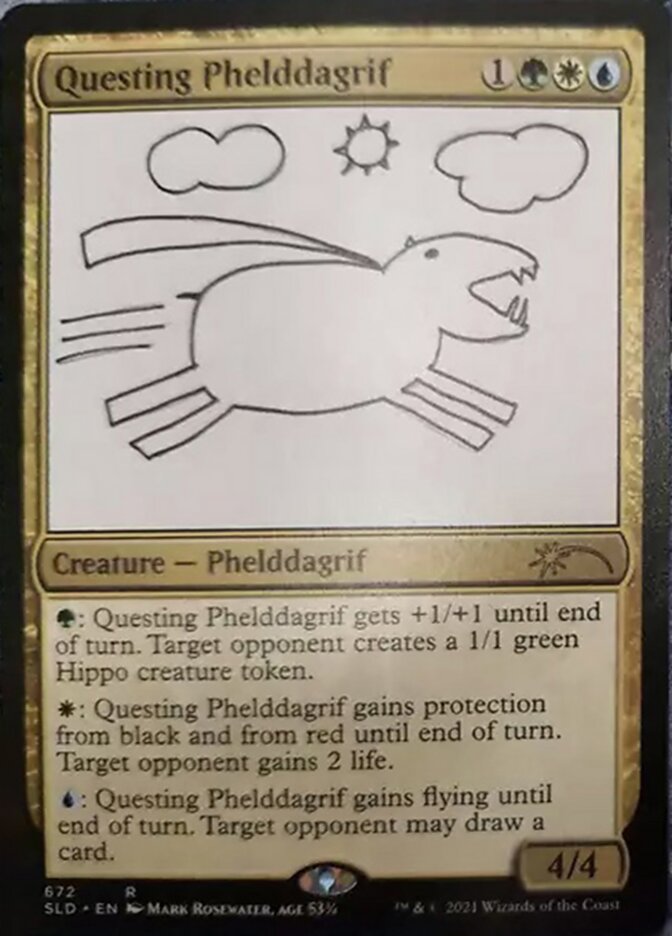 Questing Phelddagrif (672) [Secret Lair Drop Promos] | Devastation Store