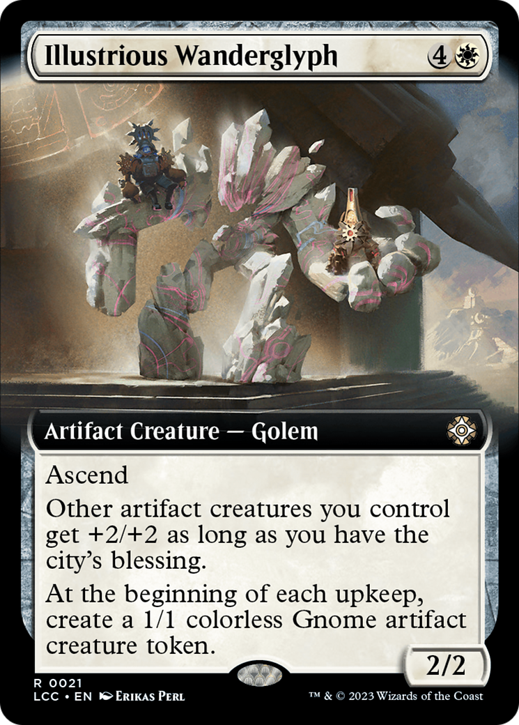 Illustrious Wanderglyph (Extended Art) [The Lost Caverns of Ixalan Commander] | Devastation Store