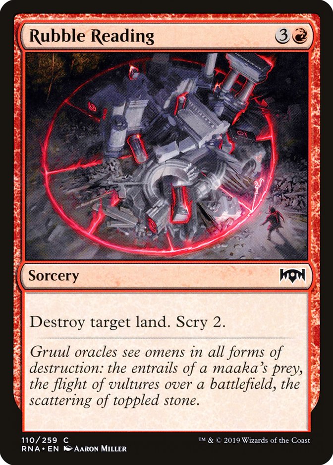 Rubble Reading [Ravnica Allegiance] | Devastation Store