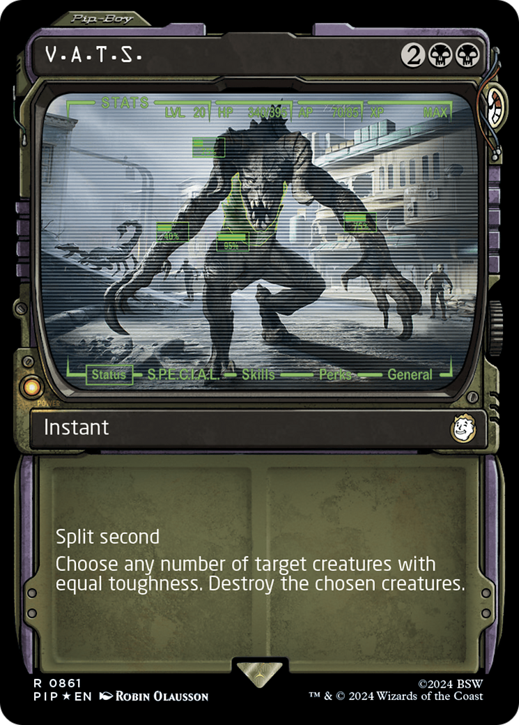 V.A.T.S. (Showcase) (Surge Foil) [Fallout] | Devastation Store