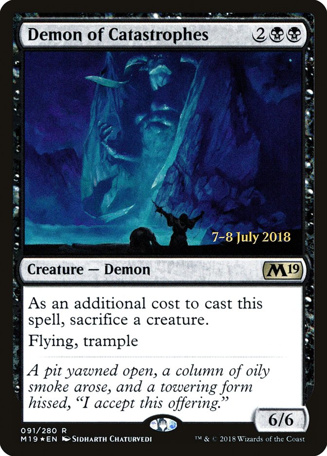 Demon of Catastrophes  [Core Set 2019 Prerelease Promos] | Devastation Store