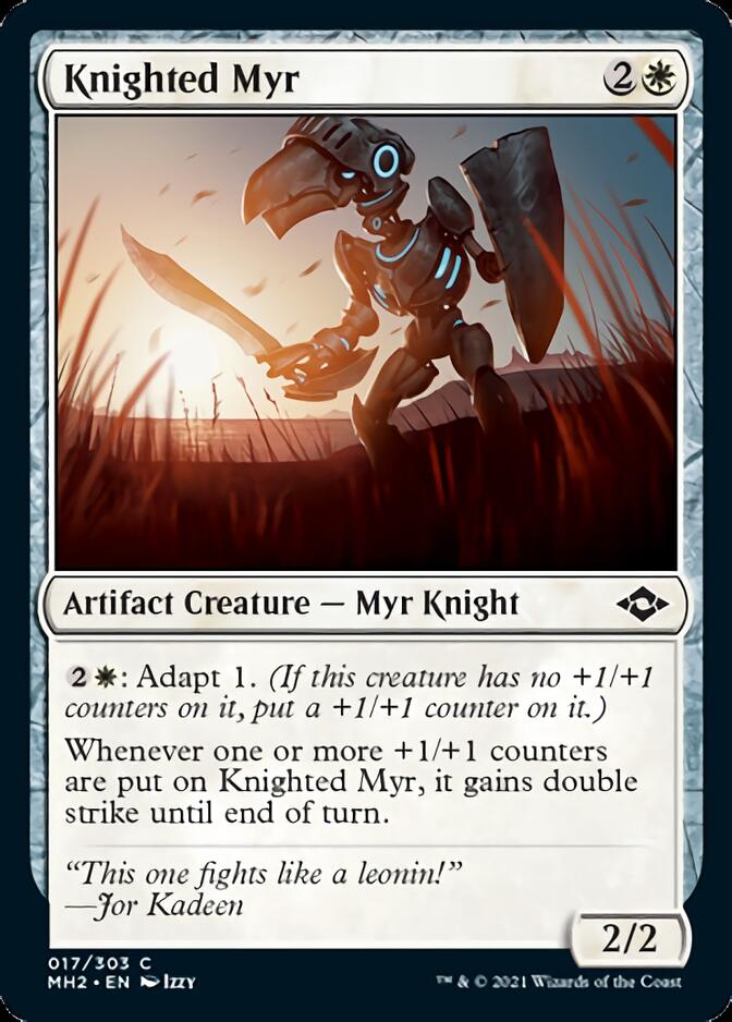 Knighted Myr [Modern Horizons 2] | Devastation Store