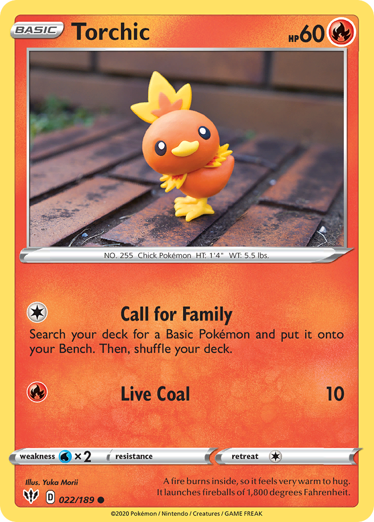 Torchic (022/189) [Sword & Shield: Darkness Ablaze] | Devastation Store