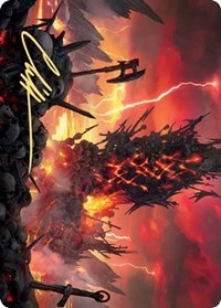 Immersturm Skullcairn Art Card (Gold-Stamped Signature) [Kaldheim: Art Series] | Devastation Store