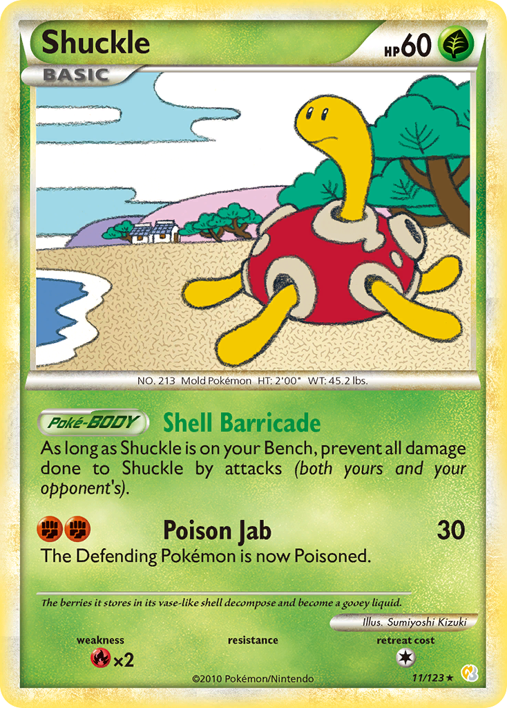 Shuckle (11/123) [HeartGold & SoulSilver: Base Set] | Devastation Store