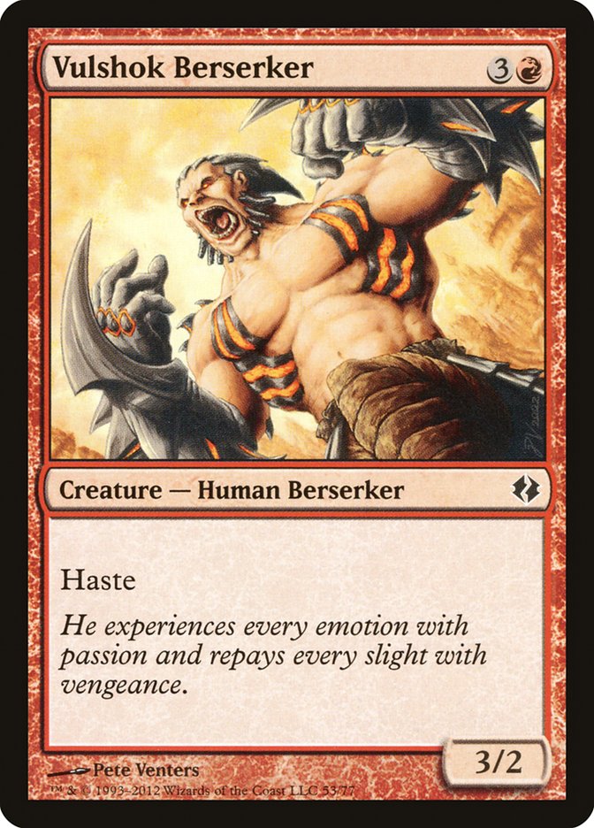 Vulshok Berserker [Duel Decks: Venser vs. Koth] - Devastation Store | Devastation Store