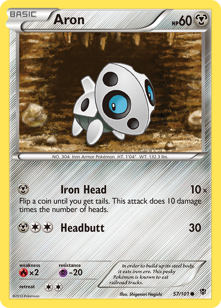 Aron (57/101) [Black & White: Plasma Blast] | Devastation Store