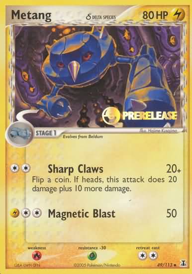 Metang (49/113) (Delta Species) (Prerelease Promo) [EX: Delta Species] | Devastation Store