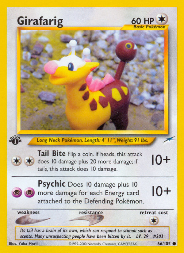 Girafarig (66/105) [Neo Destiny 1st Edition] | Devastation Store