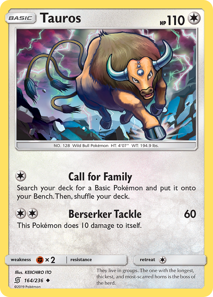 Tauros (164/236) [Sun & Moon: Unified Minds] | Devastation Store