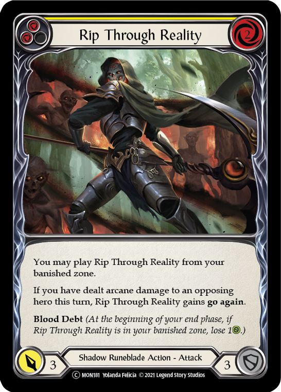 Rip Through Reality (Yellow) [U-MON181] Unlimited Edition Normal | Devastation Store