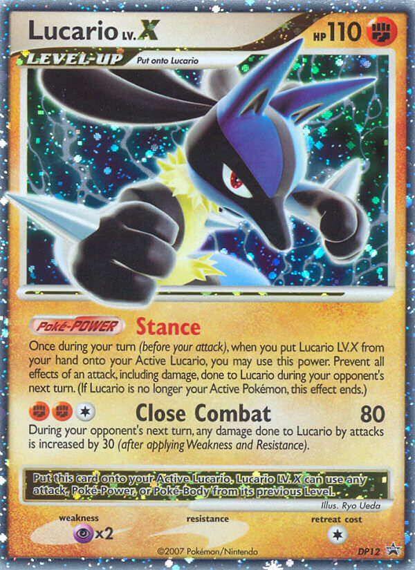 Lucario LV.X (DP12) [Diamond & Pearl: Black Star Promos] | Devastation Store