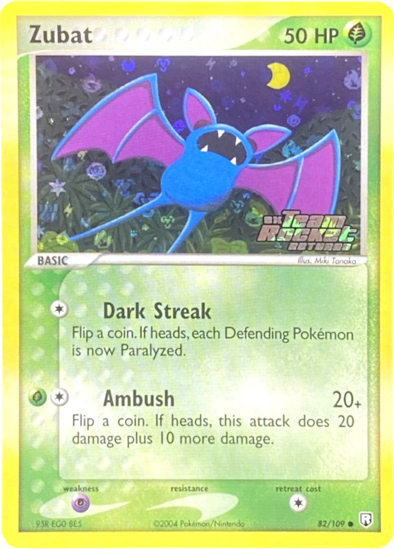 Zubat (82/109) (Stamped) [EX: Team Rocket Returns] | Devastation Store