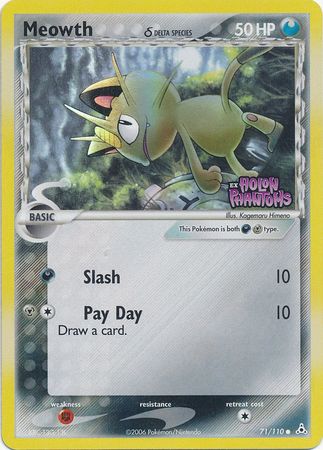 Meowth (71/110) (Delta Species) (Stamped) [EX: Holon Phantoms] | Devastation Store