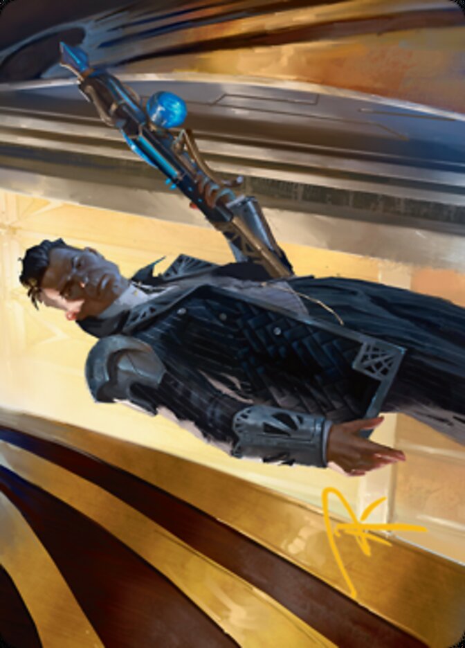 Backup Agent Art Card (Gold-Stamped Signature) [Streets of New Capenna Art Series] | Devastation Store