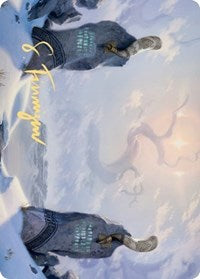 Snow-Covered Plains (276) Art Card (Gold-Stamped Signature) [Kaldheim: Art Series] | Devastation Store