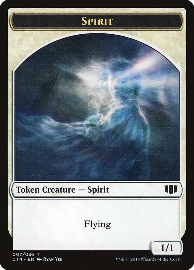 Soldier // Spirit Double-sided Token [Commander 2014 Tokens] | Devastation Store