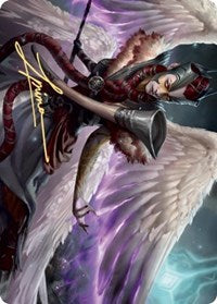 Firja, Judge of Valor Art Card (Gold-Stamped Signature) [Kaldheim: Art Series] | Devastation Store