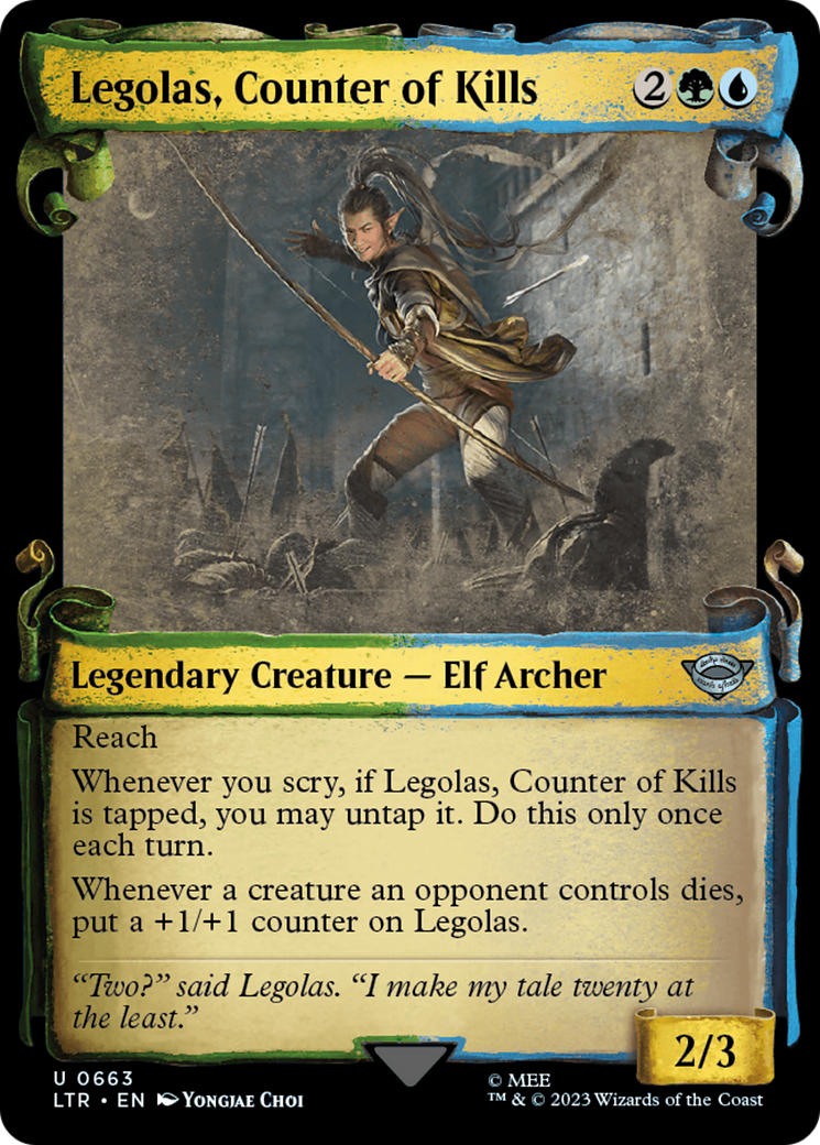 Legolas, Counter of Kills [The Lord of the Rings: Tales of Middle-Earth Showcase Scrolls] | Devastation Store