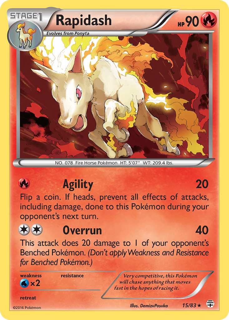 Rapidash (15/83) [XY: Generations] | Devastation Store