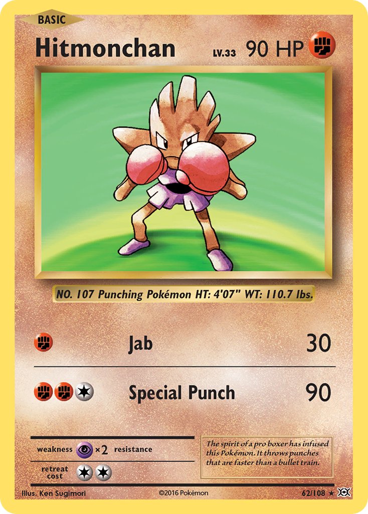 Hitmonchan (62/108) (Theme Deck Exclusive) [XY: Evolutions] | Devastation Store