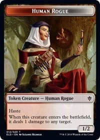 Human Rogue // Food (18) Double-sided Token [Throne of Eldraine Tokens] | Devastation Store