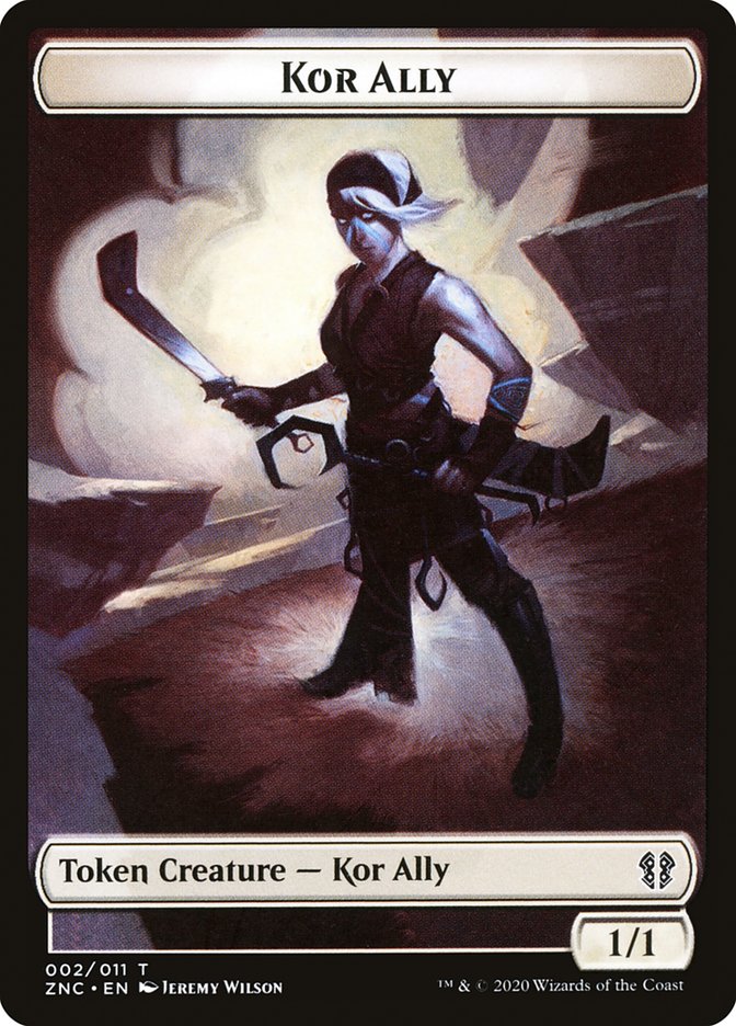 Bird // Kor Ally Double-sided Token [Zendikar Rising Commander Tokens] | Devastation Store