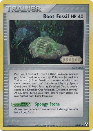 Root Fossil (80/92) (Stamped) [EX: Legend Maker] | Devastation Store