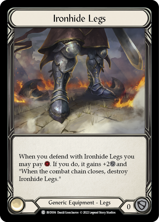 Ironhide Legs [RVD006] (Classic Battles: Rhinar vs Dorinthea)  Rainbow Foil | Devastation Store