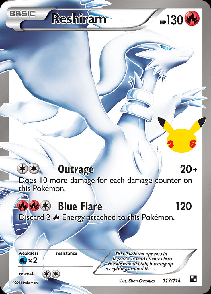 Reshiram (113/114) [Celebrations: 25th Anniversary - Classic Collection] | Devastation Store