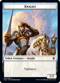 Knight // Food (15) Double-sided Token [Throne of Eldraine Tokens] | Devastation Store
