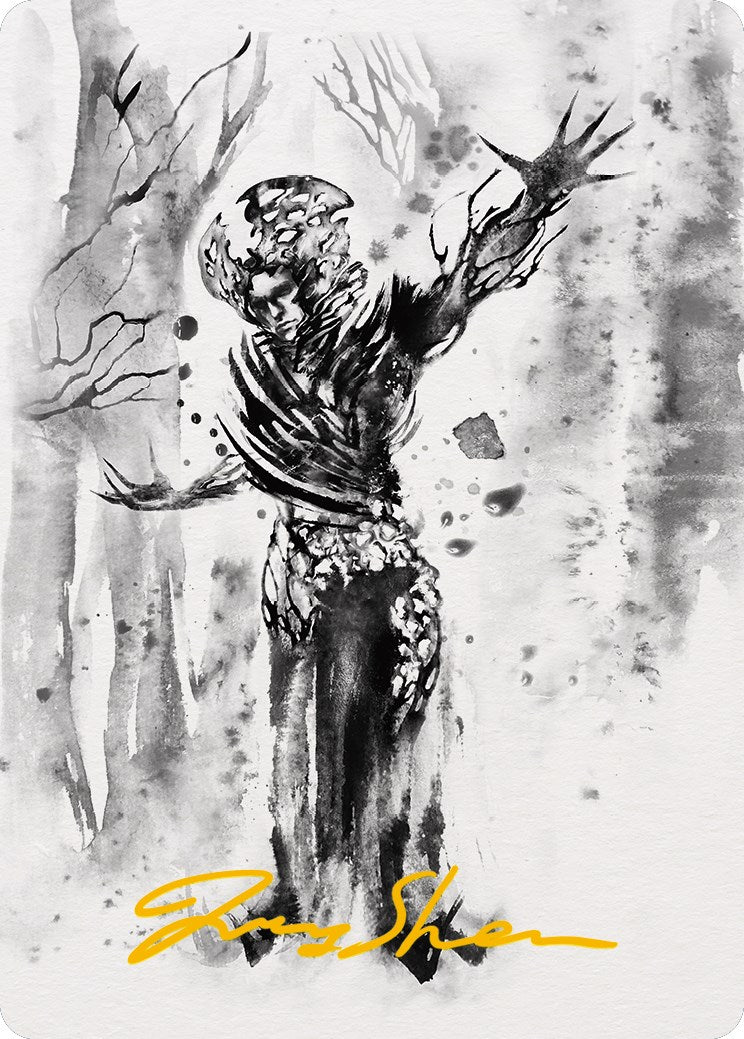 Rustvine Cultivator Art Card (Gold-Stamped Signature) [Phyrexia: All Will Be One Art Series] | Devastation Store