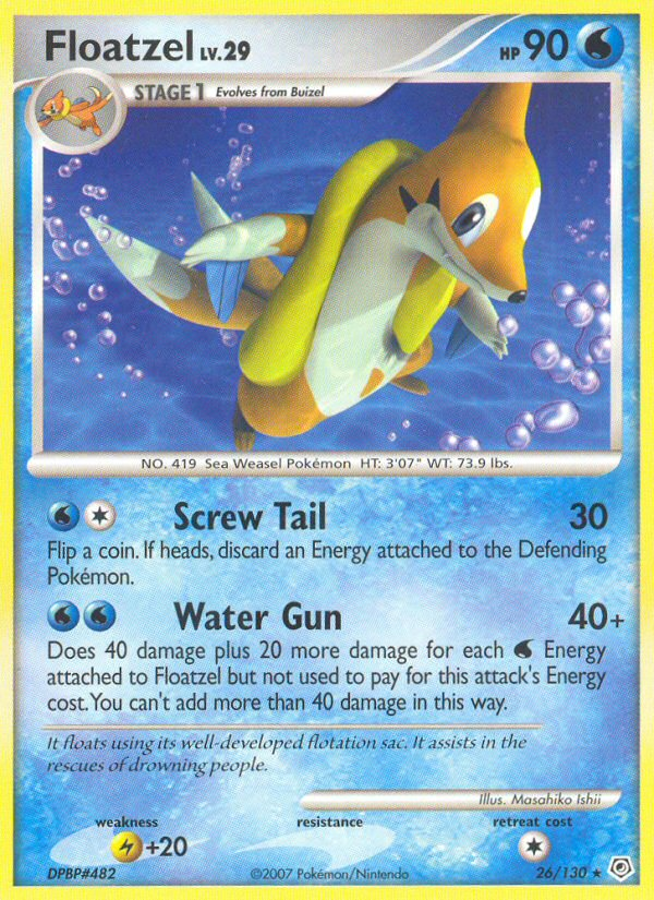 Floatzel (26/130) [Diamond & Pearl: Base Set] | Devastation Store