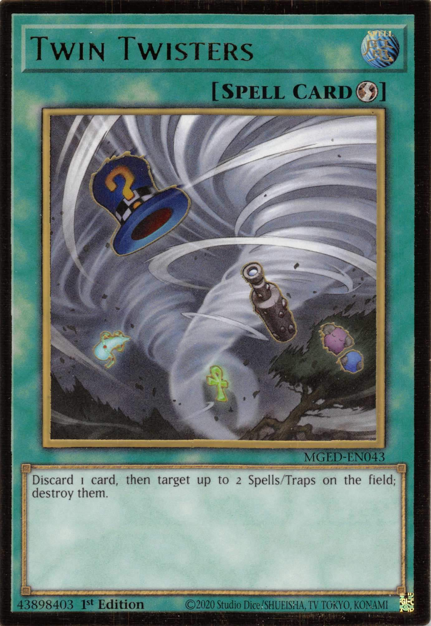 Twin Twisters [MGED-EN043] Gold Rare | Devastation Store