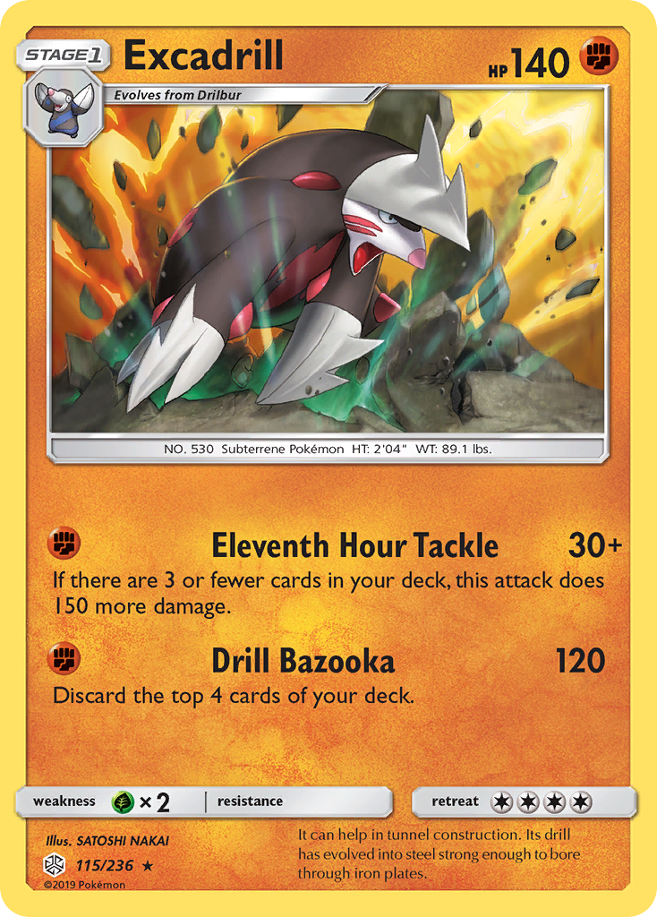 Excadrill (115/236) [Sun & Moon: Cosmic Eclipse] | Devastation Store