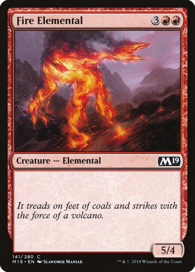 Fire Elemental [Core Set 2019] | Devastation Store