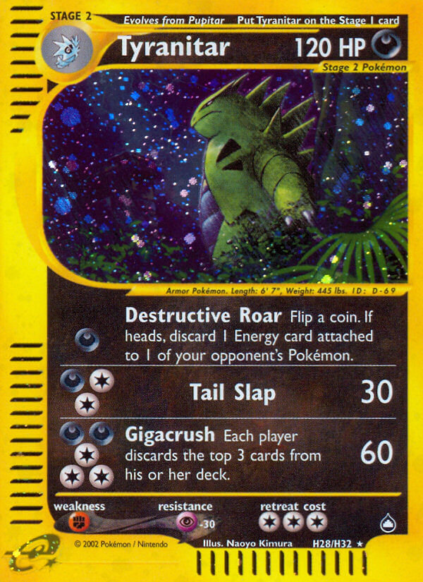Tyranitar (H28/H32) [Aquapolis] | Devastation Store